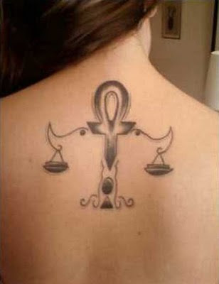 Libra zodiac tattoos for girls above is one of many tattoos which object