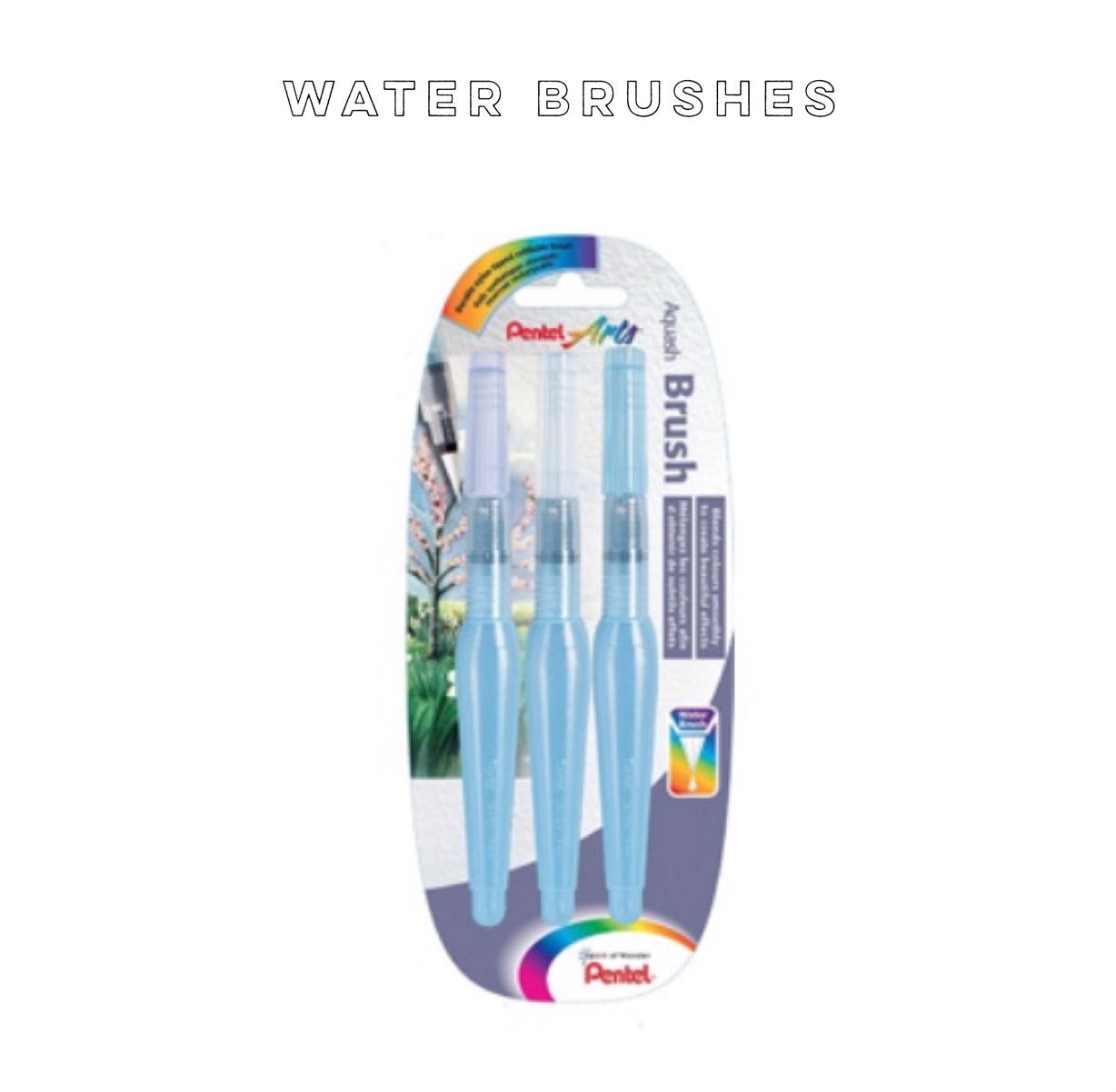 Pentel Watercolor watercolour brushes 