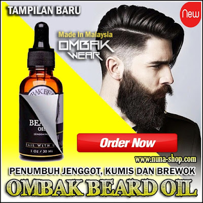 New Ombak Beard Oil Penumbuh Jenggot, Kumis dan Brewok Original 100% Ampuh