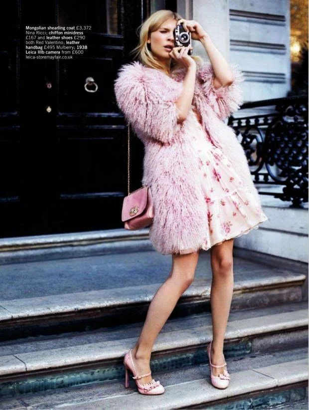 French actress and style icon Clemence Poesy in Glamour UK editorial