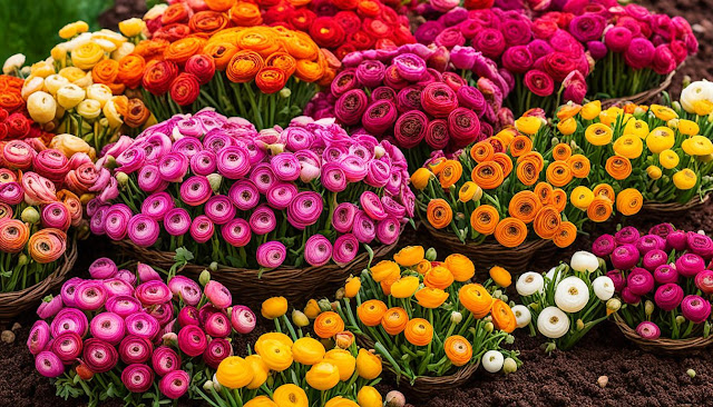 harvesting ranunculus corms