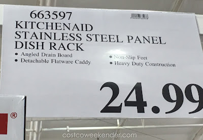 Deal for the KitchenAid Stainless Steel Dish-Drying Rack at Costco