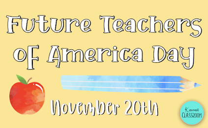 Future Teachers of America Day - Apple and Colored Pencil