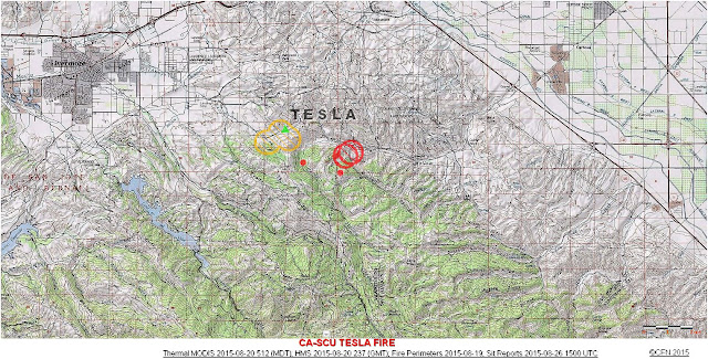 CA-SCU TESLA FIRE TOPOGRAPHIC LOCATION MAP 8-20-15