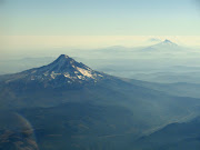 A photo from Vendor night. My flight home with a few shots of Mount Hood, . (mt hood airplane view )