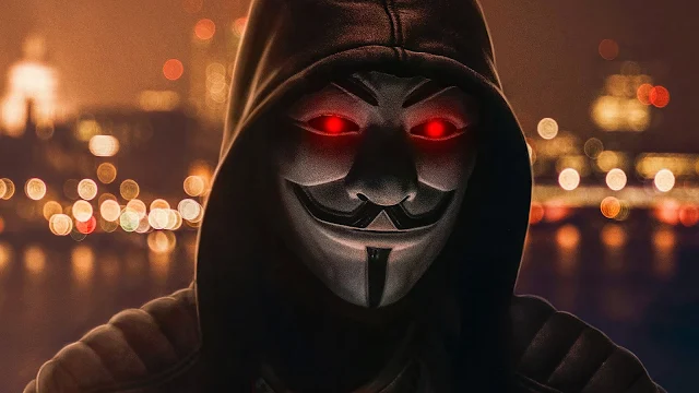 Anonymous Mask Red Eyes