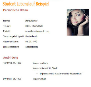 Student Lebenslauf Beispiel 4