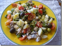 ensalada fresca de sobras