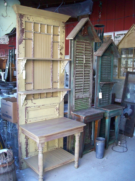 Benches Made From Old Doors