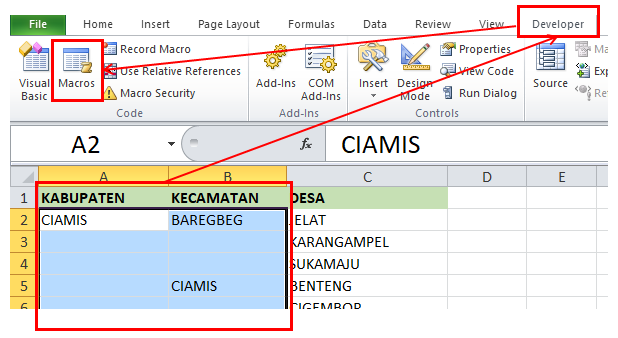 Macro Untuk Isi Sel Kosong