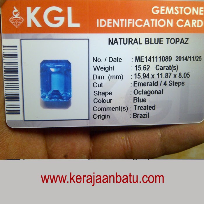 NATURAL BLUE TOPAZ JUMBO KODE P 923