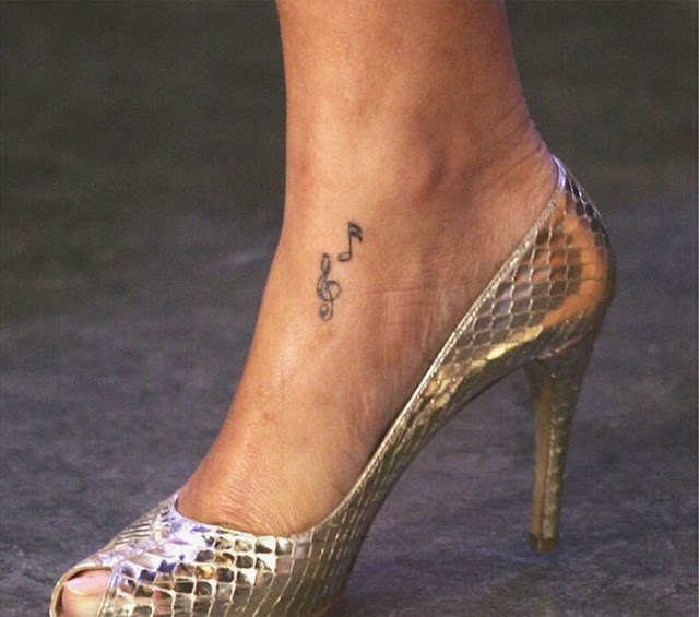 Music Note on Her Ankle