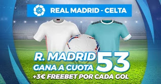 Paston Megacuota Real Madrid vs Celta 2-1-2021
