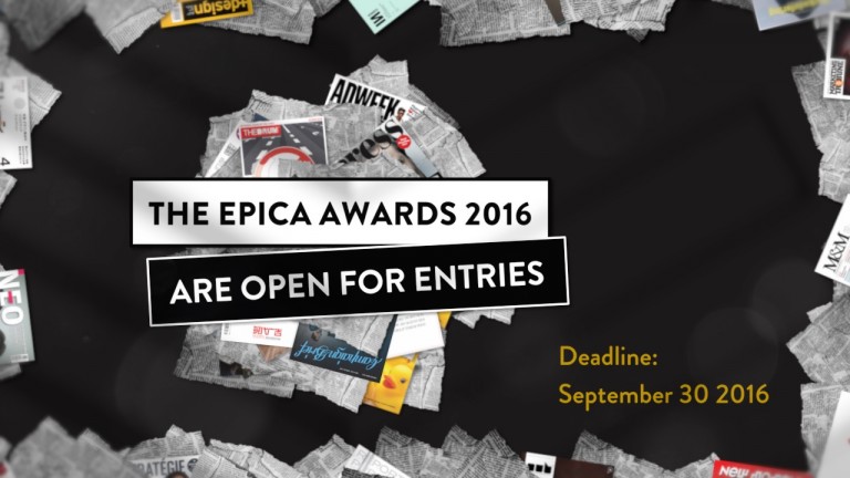 The 30th Epica Awards are open for entries, deadline September 30, 2016