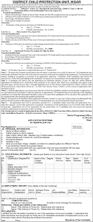 District Child Protection Unit Hisar Haryana Recruitment