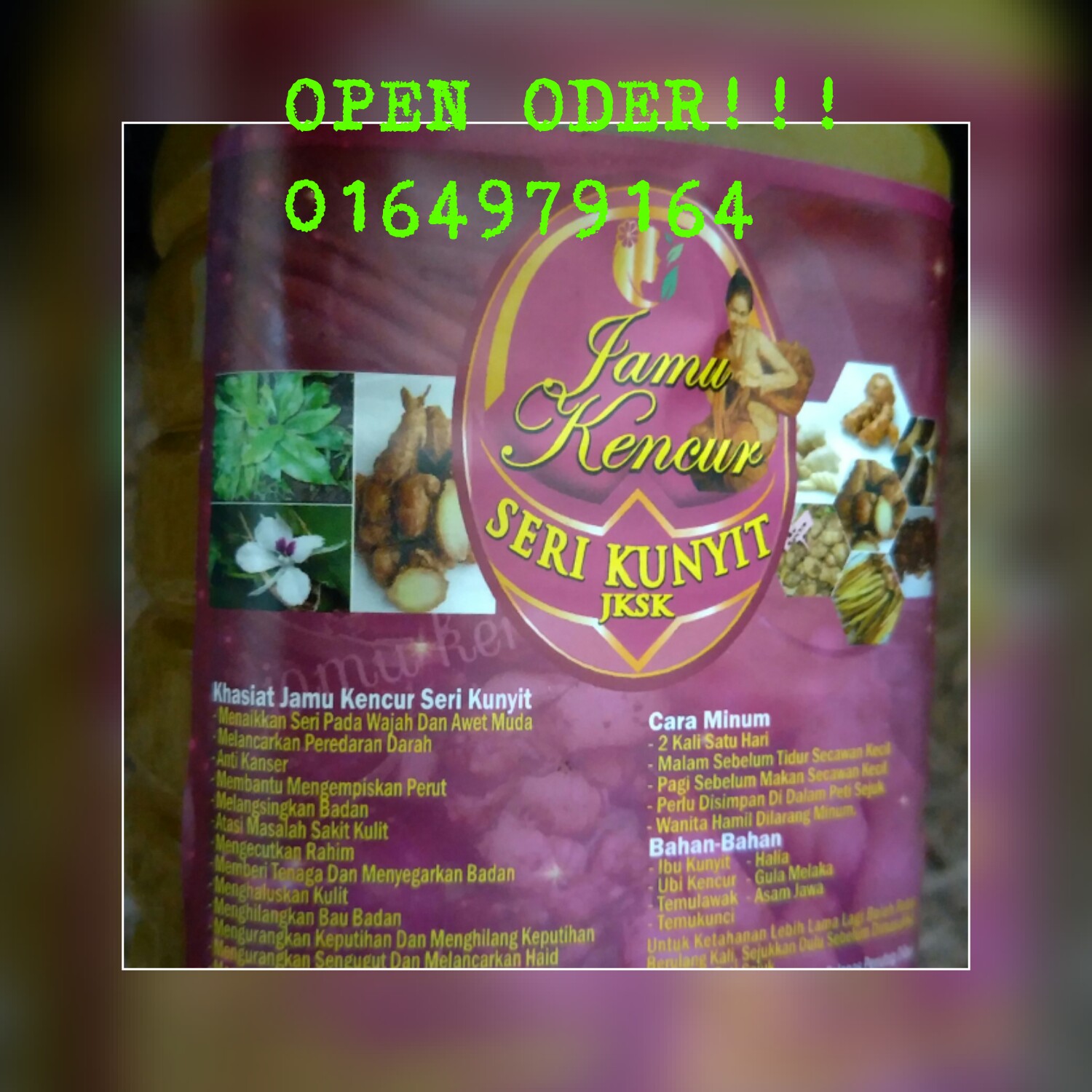 MoNe: PRODUK REVIEW : JAMU KENCUR SERI KUNYIT