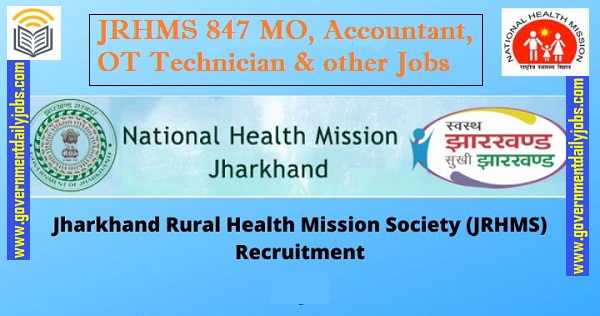 JRHMS Medical Officer Jobs 2020