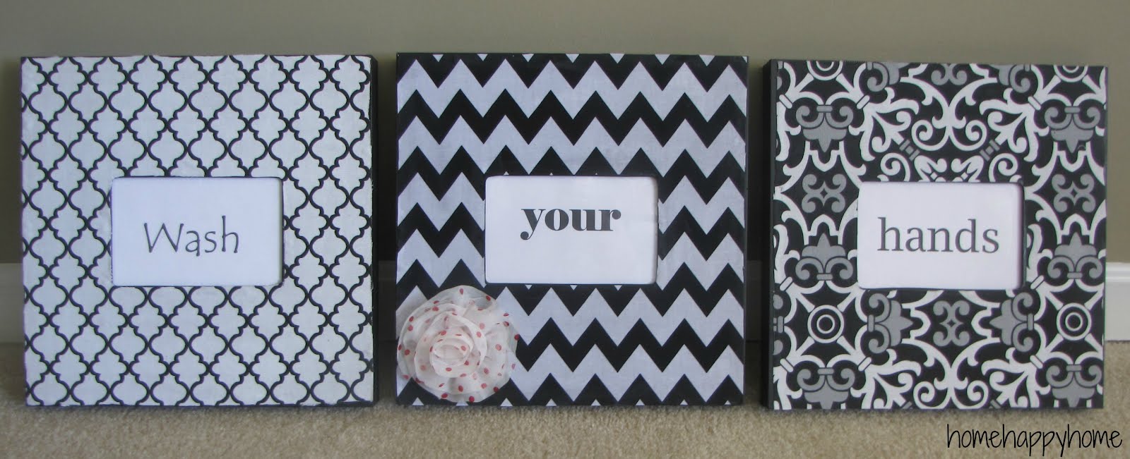 home happy home: Fabric covered frames