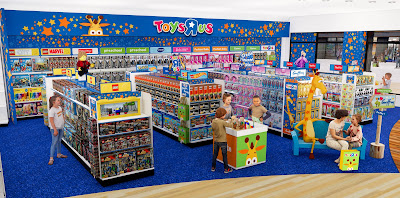 Toys R Us in WHSmith York interior mock-up