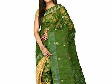 [ベスト] yellow half half dhakai jamdani saree 214628