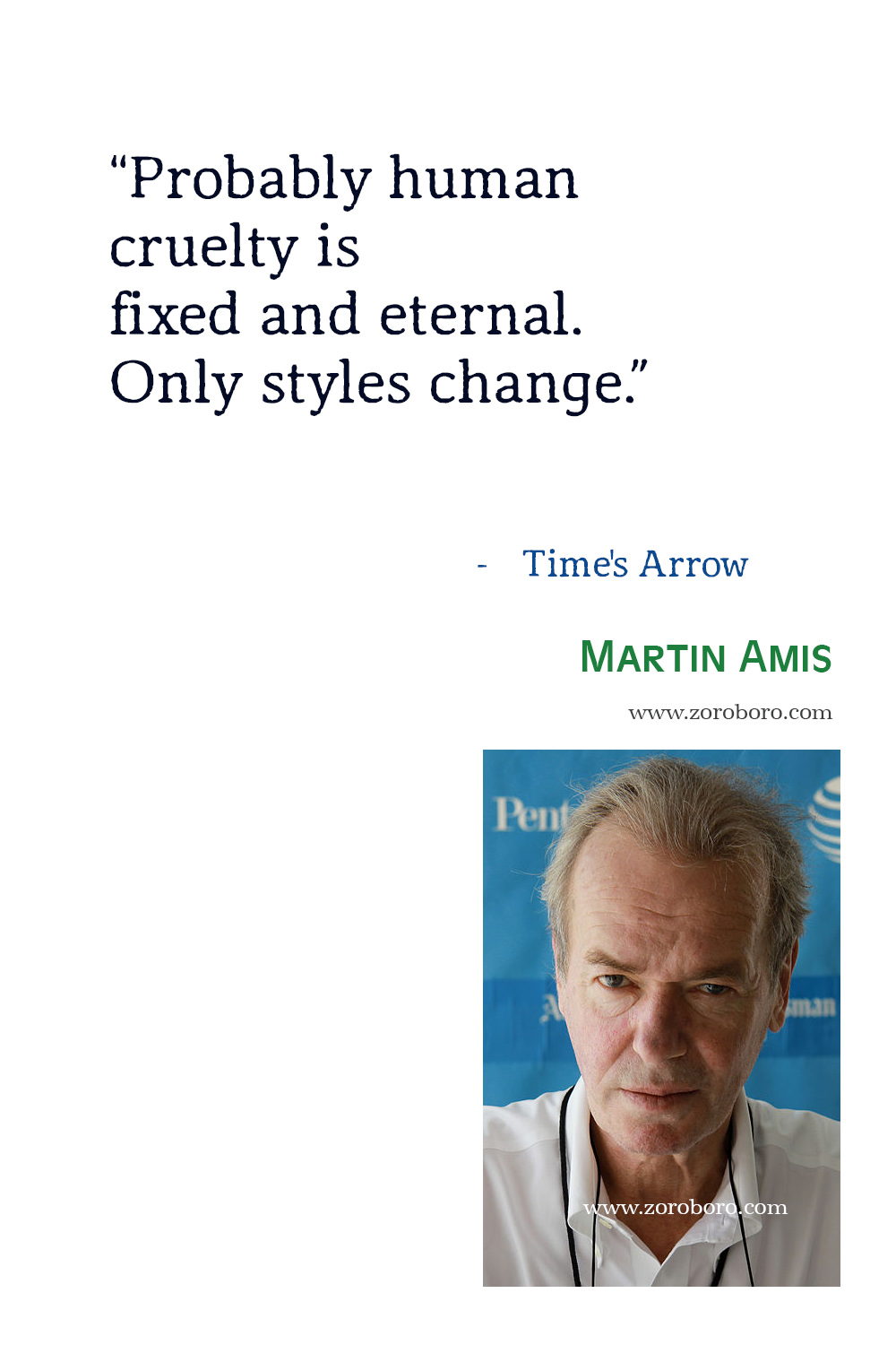 Martin Amis Quotes, Martin Amis Books, Martin Amis London Fields, Money, Time's Arrow & House of Meetings Quotes. Martin Amis Quotes