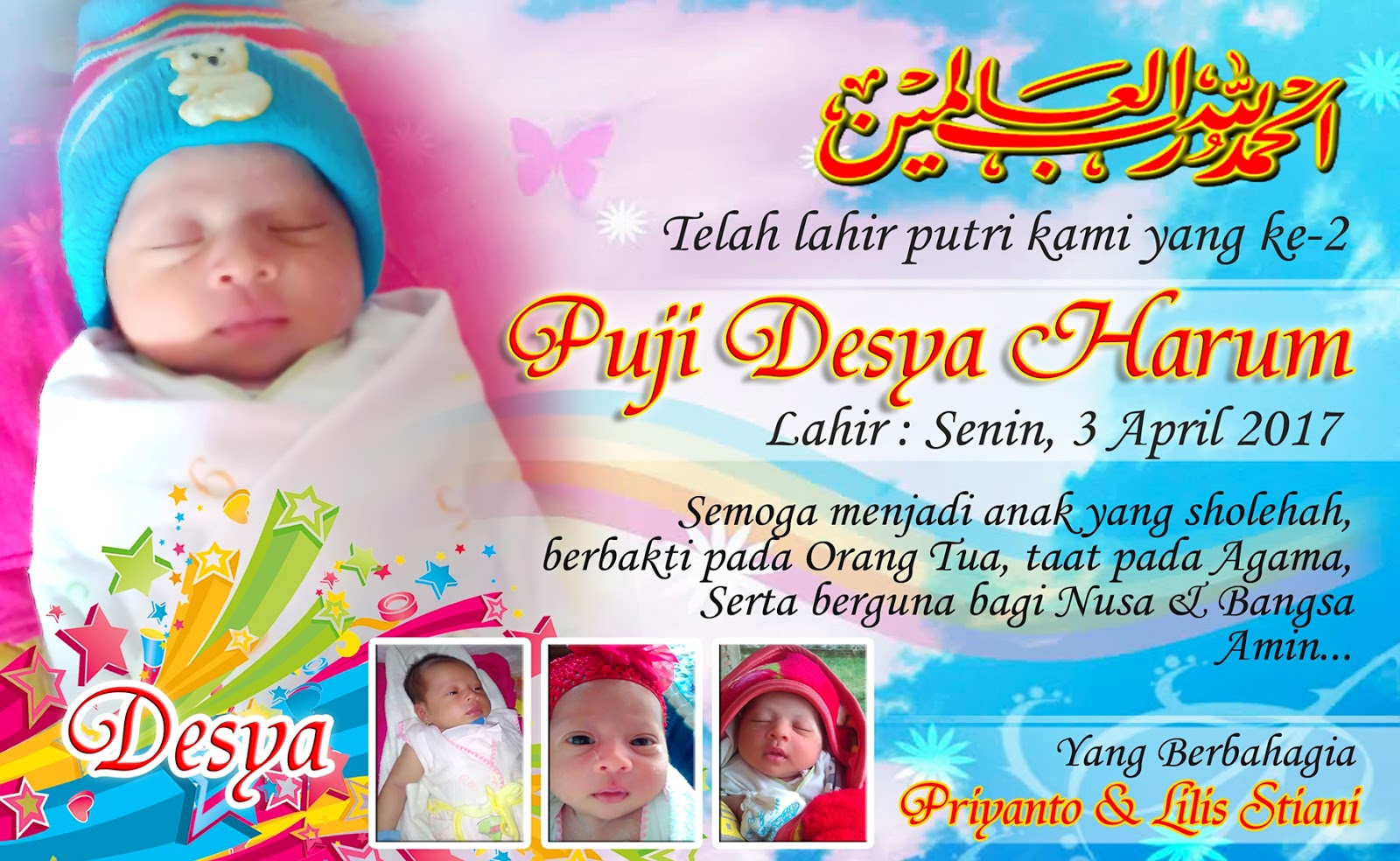 Contoh Undangan Aqiqah Anak - Mindalife