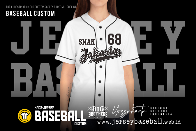 Custom Kaos Jersey Baseball Jogja - Kirim Ke Seluruh Indonesia