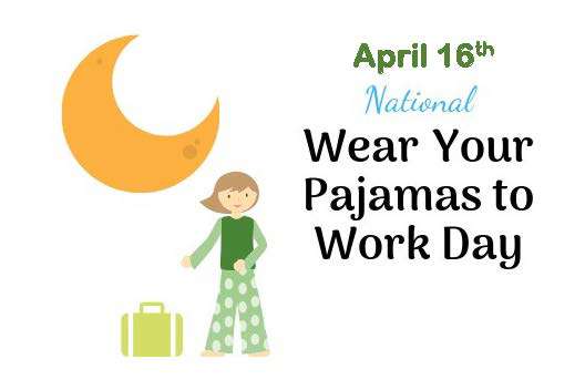 Wear Pajamas to Work Day Wishes For Facebook