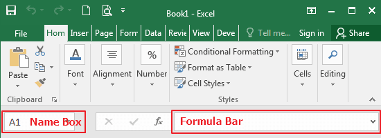 Formula Bar Excel