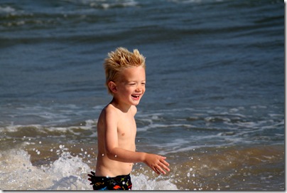 Gabe at beach