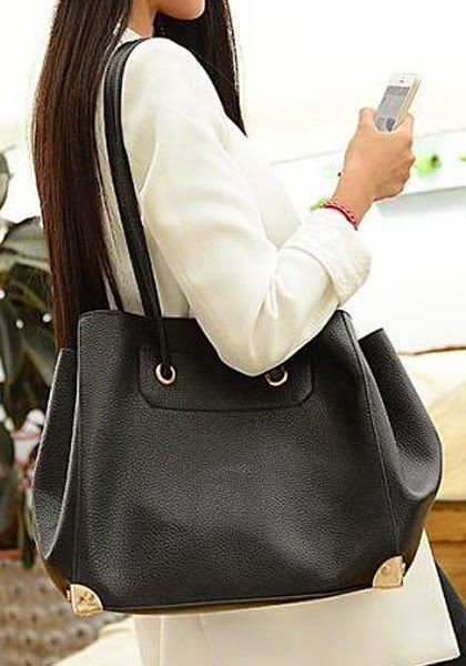 Carryall Faux Leather Tote from Lookbook Store