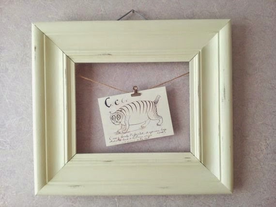 white wooden shabby chic picture frame