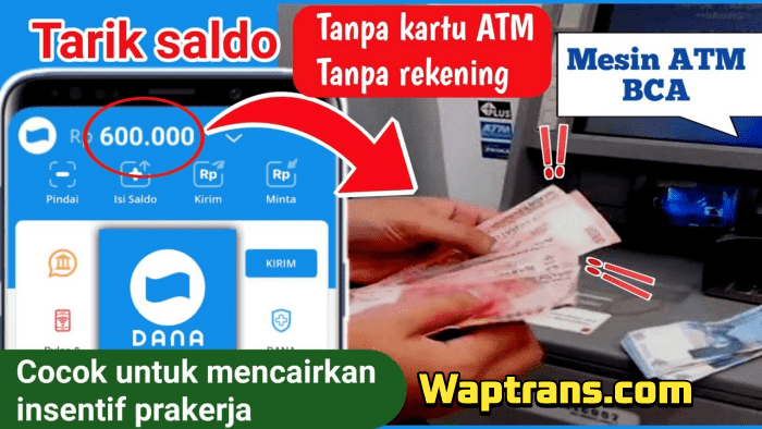 Tarik Saldo DANA Tanpa Kartu ATM Dan Rekening Bank Dengan Mudah