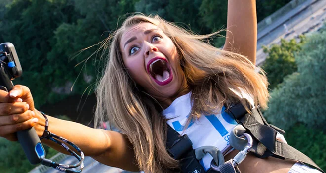 Hilarious Bungee Jumping face Expressions