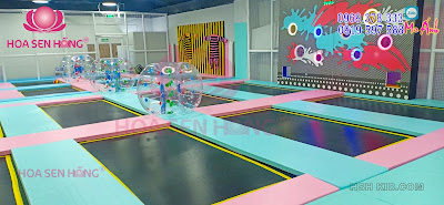 trampoline - sàn nhún - sàn bậc thể lực - jump arena