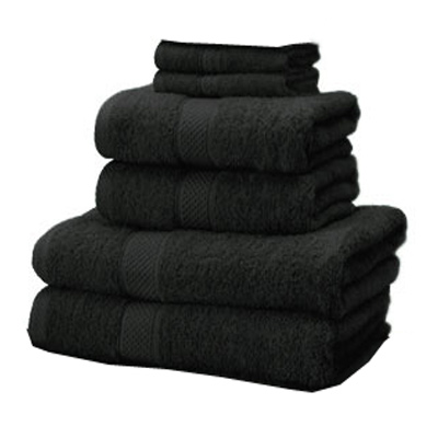 Towels on Black Towels