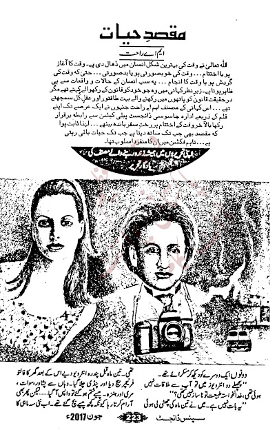 Maqsad e hayat novel by M A Rahat