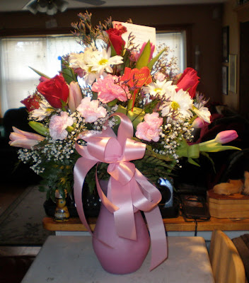 A Valentines Day bouquet from your sweetie is very nicesmells so sweet,