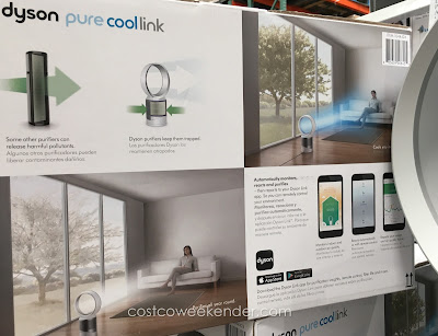 Dyson Pure Cool Link HEPA Air Purifier and Fan - Monitors indoor and outdoor air quality; reacts automatically or with the remote control