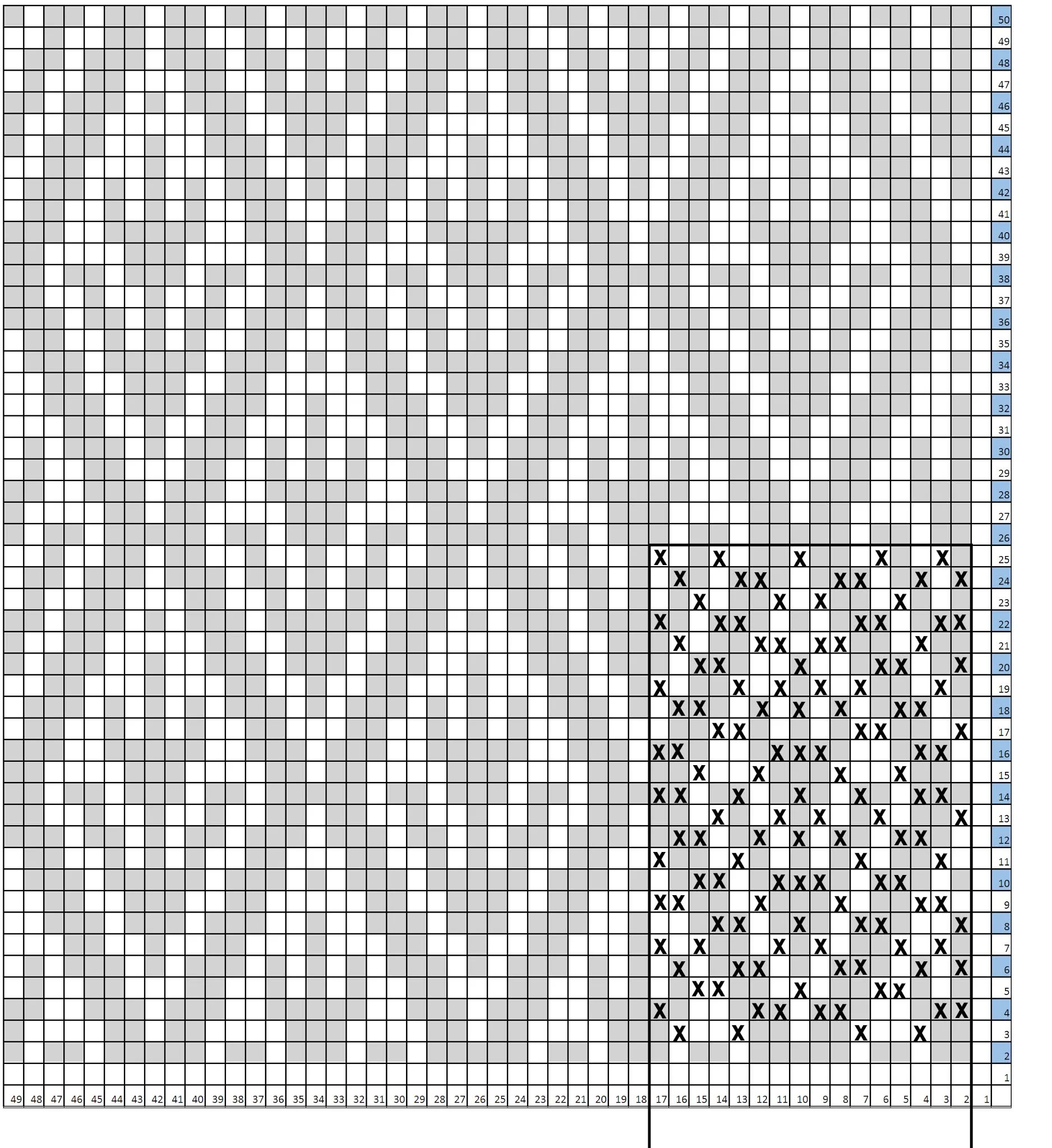 Printable Mosaic Crochet Pattern Charts