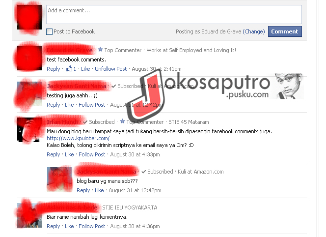 Cara buat komentar facebook di wordpress  Joko Saputro