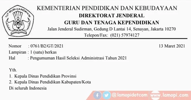 Pengumuman Hasil PPG 2021