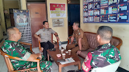 Kapolsek AKP Sutrisno, S.H., M.H.,  Terima Kunjungan Ketua Aksi Kuwu se-Kecamatan Arahan