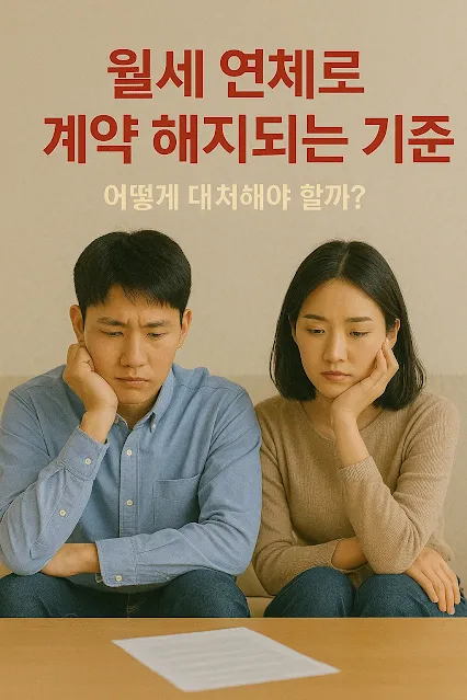 월세 연체로 계약 해지되는 기준