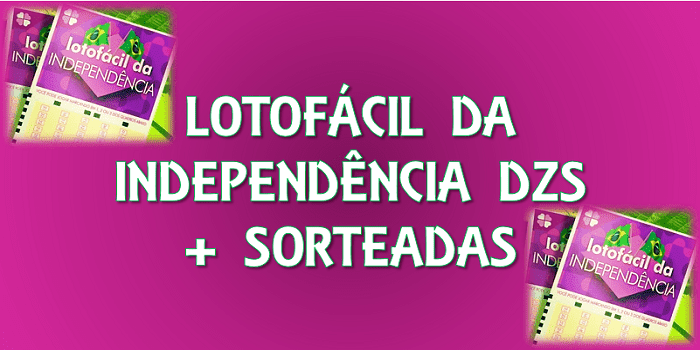 As dezenas mais sorteadas da lotofácil da Independência