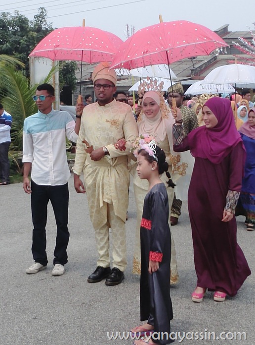 Pelamin Pengantin 3 pasangan di Senawang