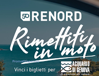 Logo Concorso " Rimettiti in moto con Renord ": vinci gratis biglietti Acquario di Genova