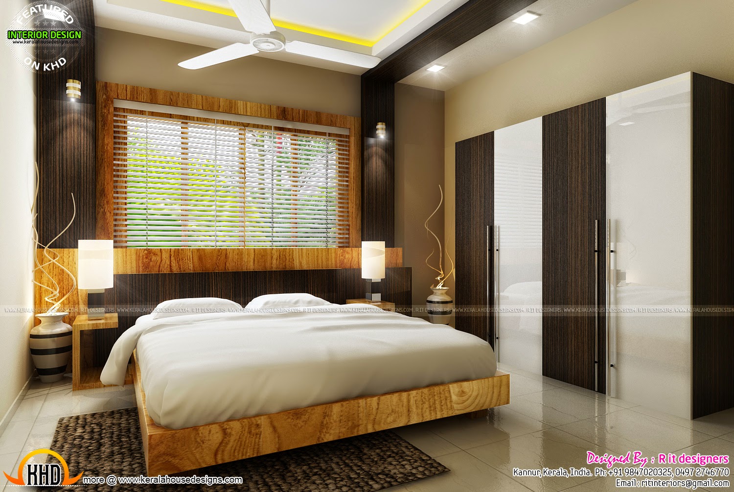 Bedroom interior design with cost - Kerala home design and 