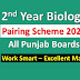 Biology class 12 pairing scheme 2023 All Punjab Boards