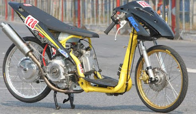 Modified motorcycle: Modifikasi Motor Drag Thailand Racing 